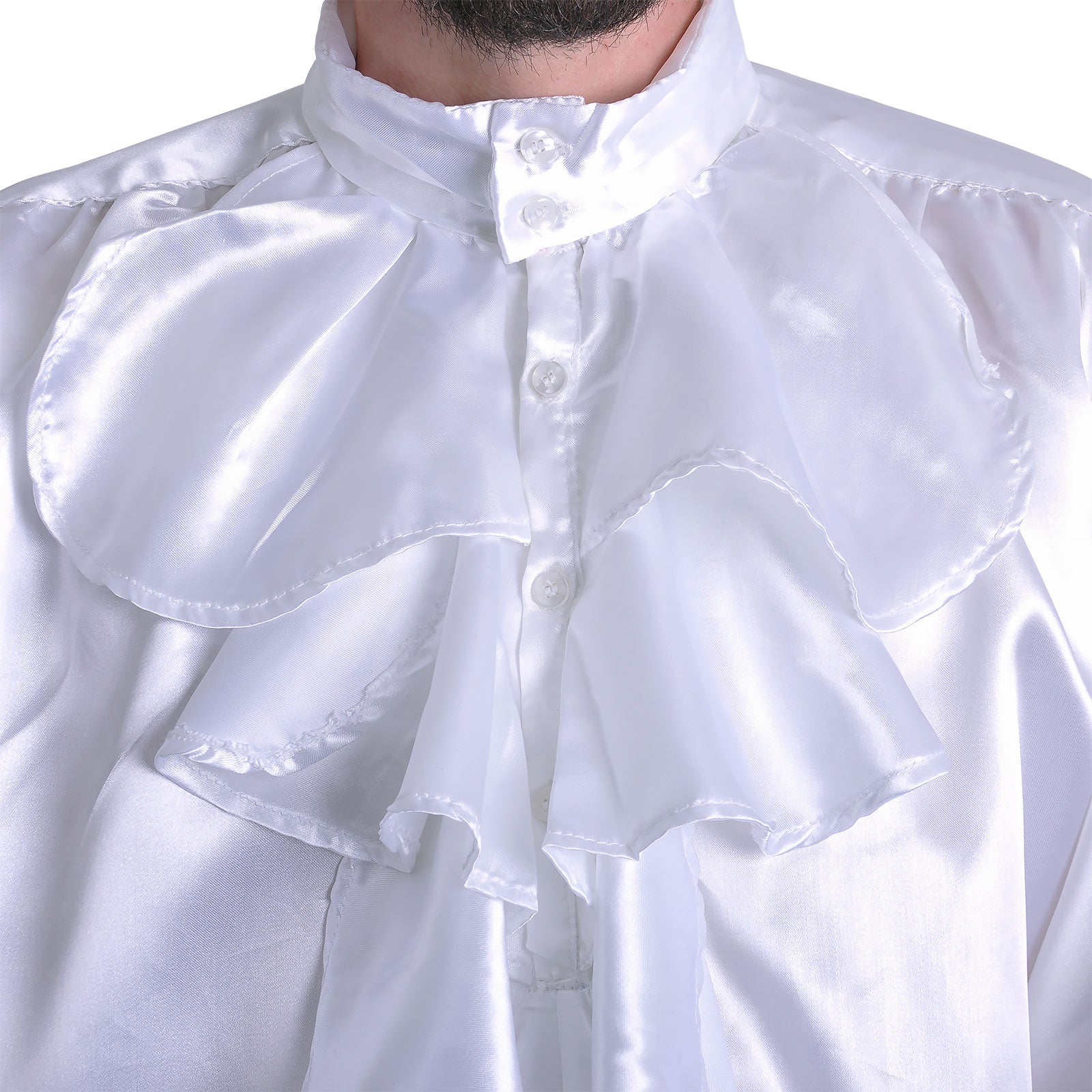 Product image Satin Shirt with Ruffles White