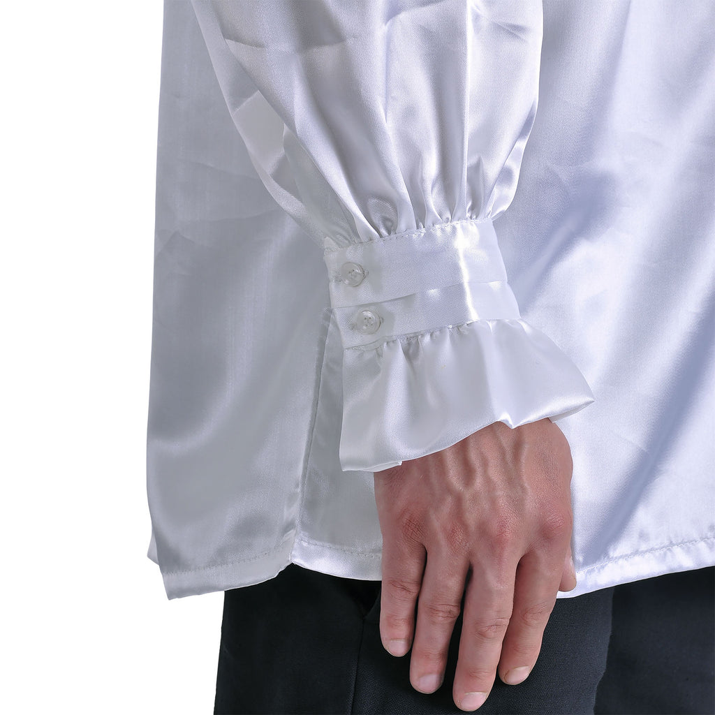 Product image Satin Shirt with Ruffles White