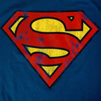 Produktbild Superman - Distressed Logo T-Shirt blau