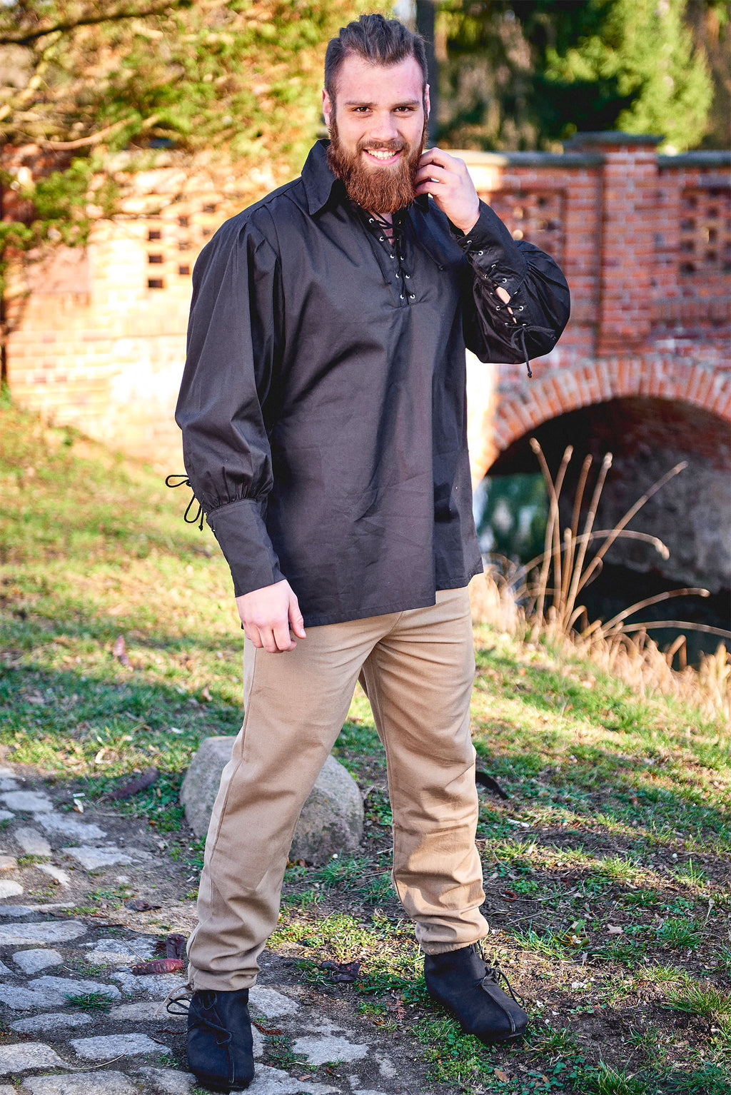Produktbild Piratenhemd mit Schnürung