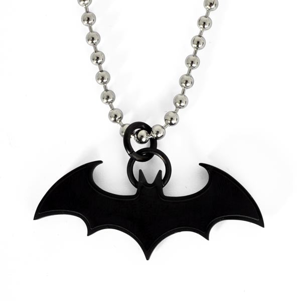 Produktbild Batman - Fledermaus Anhänger schwarz an Kette