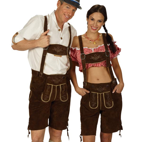 Produktbild Echtleder Trachtenhose kurz für Damen