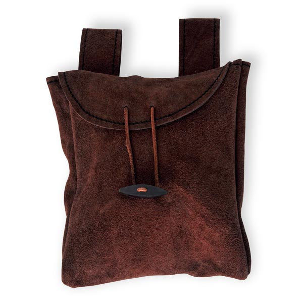 Produktbild Große Ledertasche mit Holzverschluss braun
