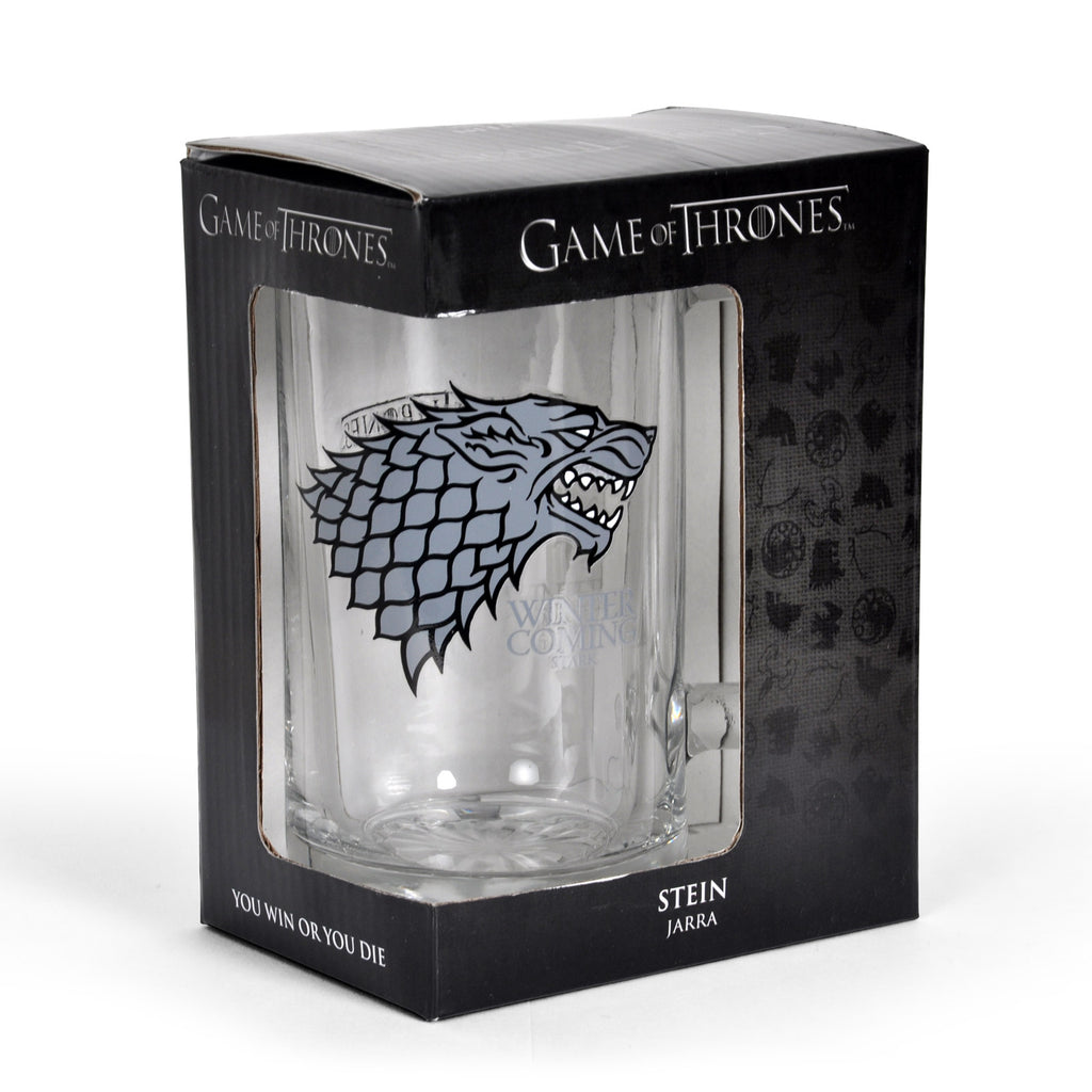 Produktbild Game of Thrones - House Stark Glaskrug