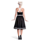 Produktbild Rockabilly Kleid Siren mit Gürtel schwarz