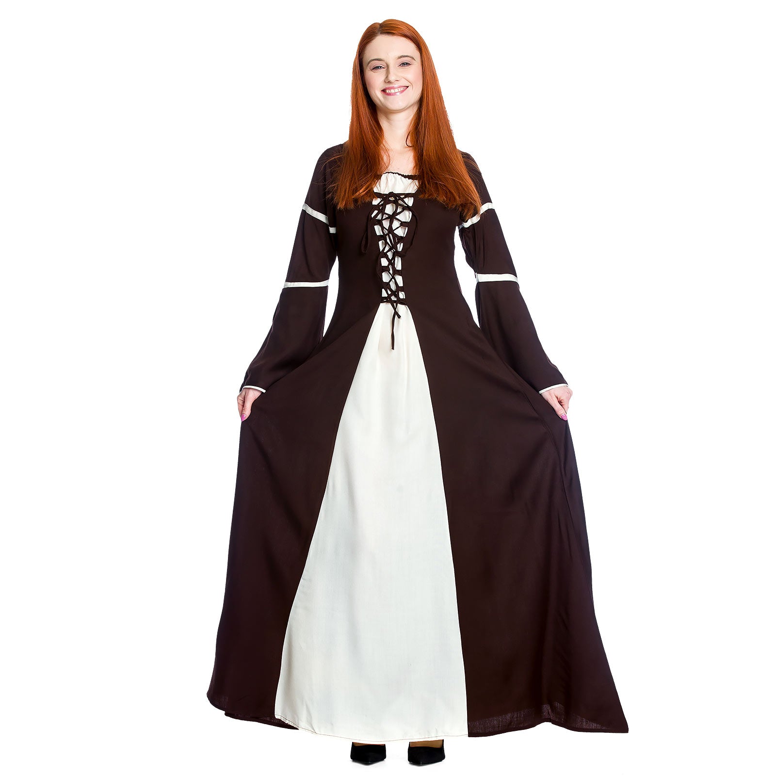 Produktbild Mittelalter Kleid Katherina braun-natur
