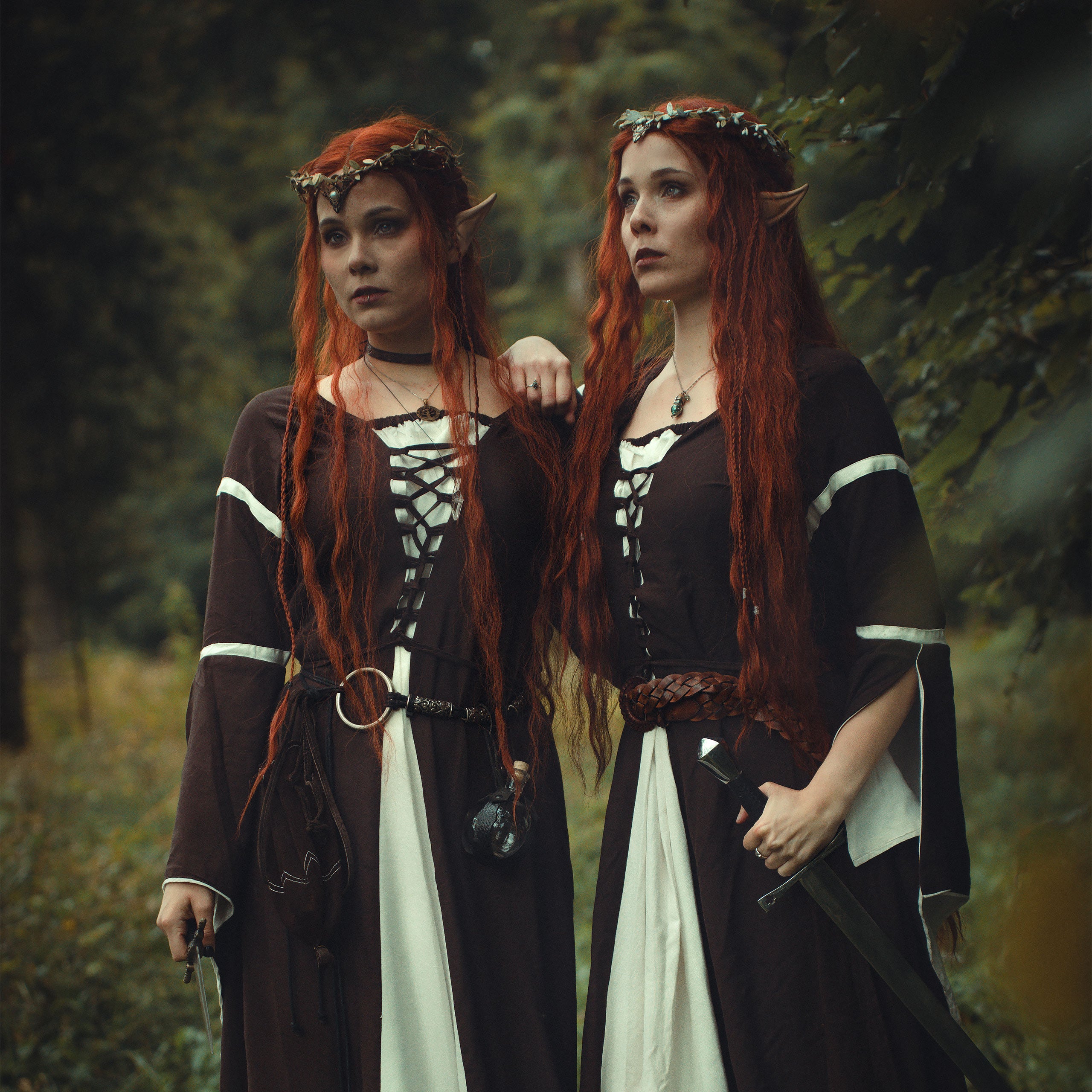 Produktbild Mittelalter Kleid Katherina braun-natur