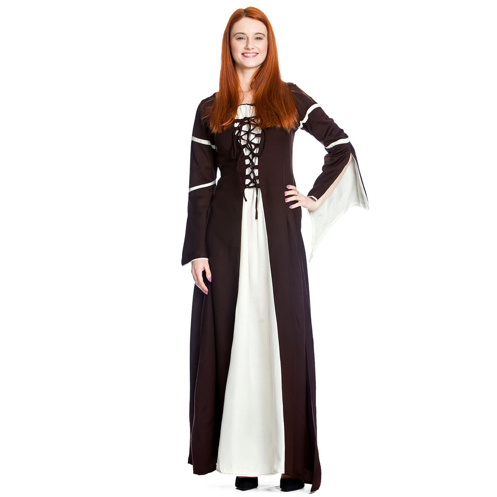 Produktbild Mittelalter Kleid Katherina braun-natur
