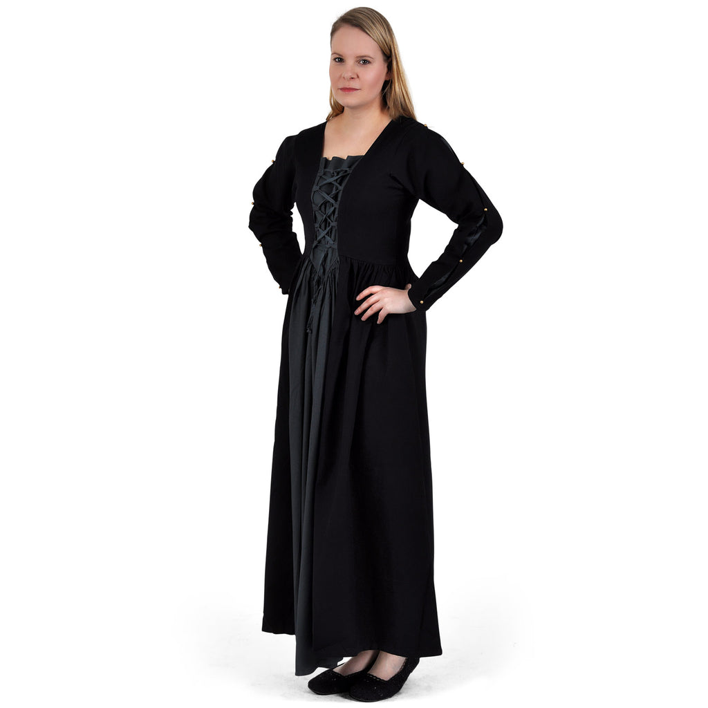Produktbild Mittelalter Kleid Orianne schwarz-blaugrau