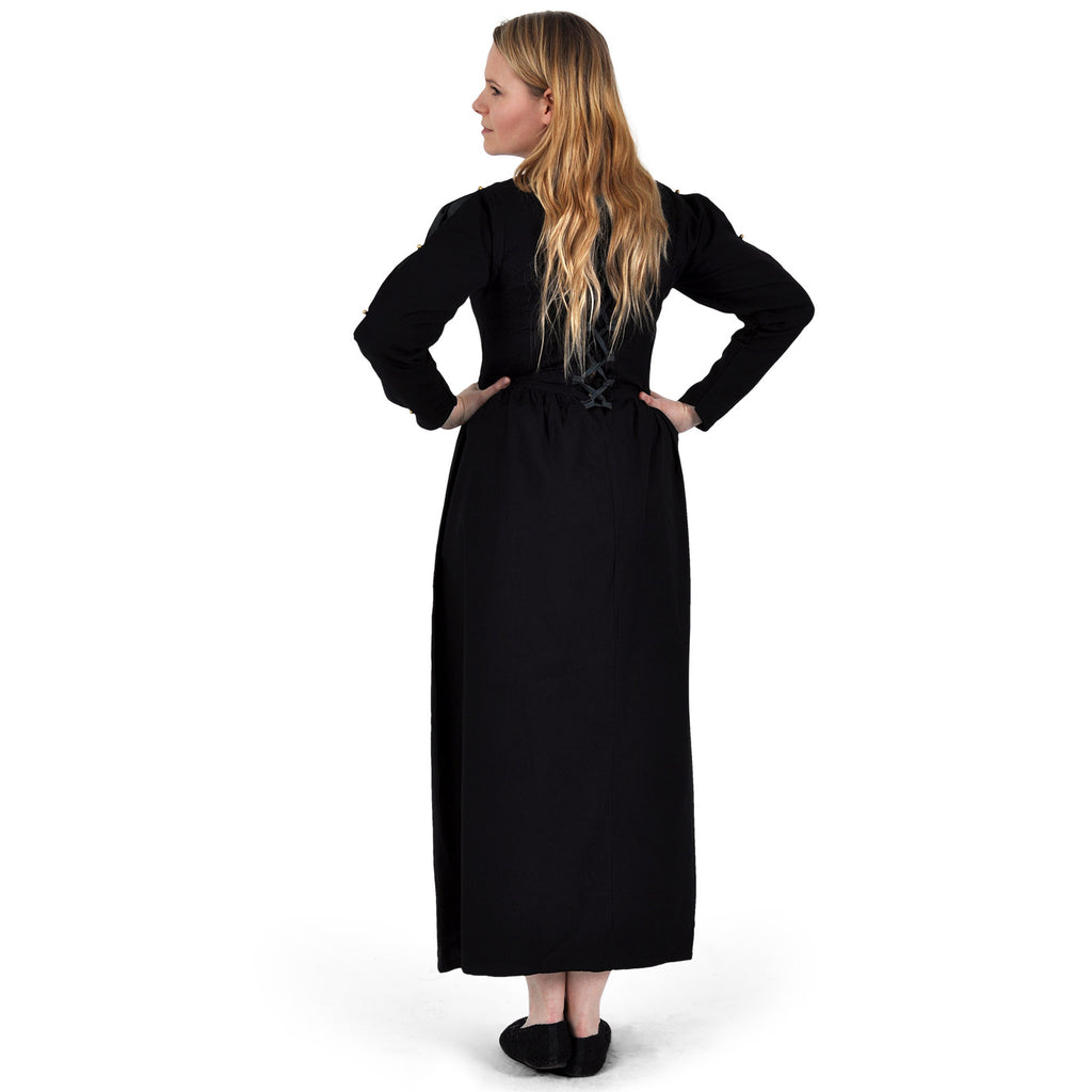 Produktbild Mittelalter Kleid Orianne schwarz-blaugrau