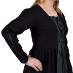 Produktbild Mittelalter Kleid Orianne schwarz-blaugrau