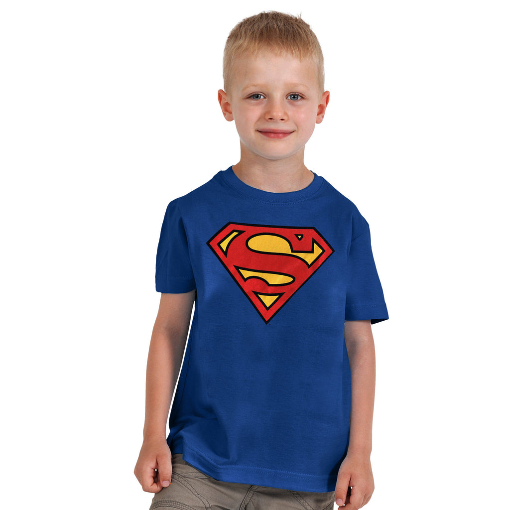 Produktbild Superman Logo Kinder T-Shirt blau