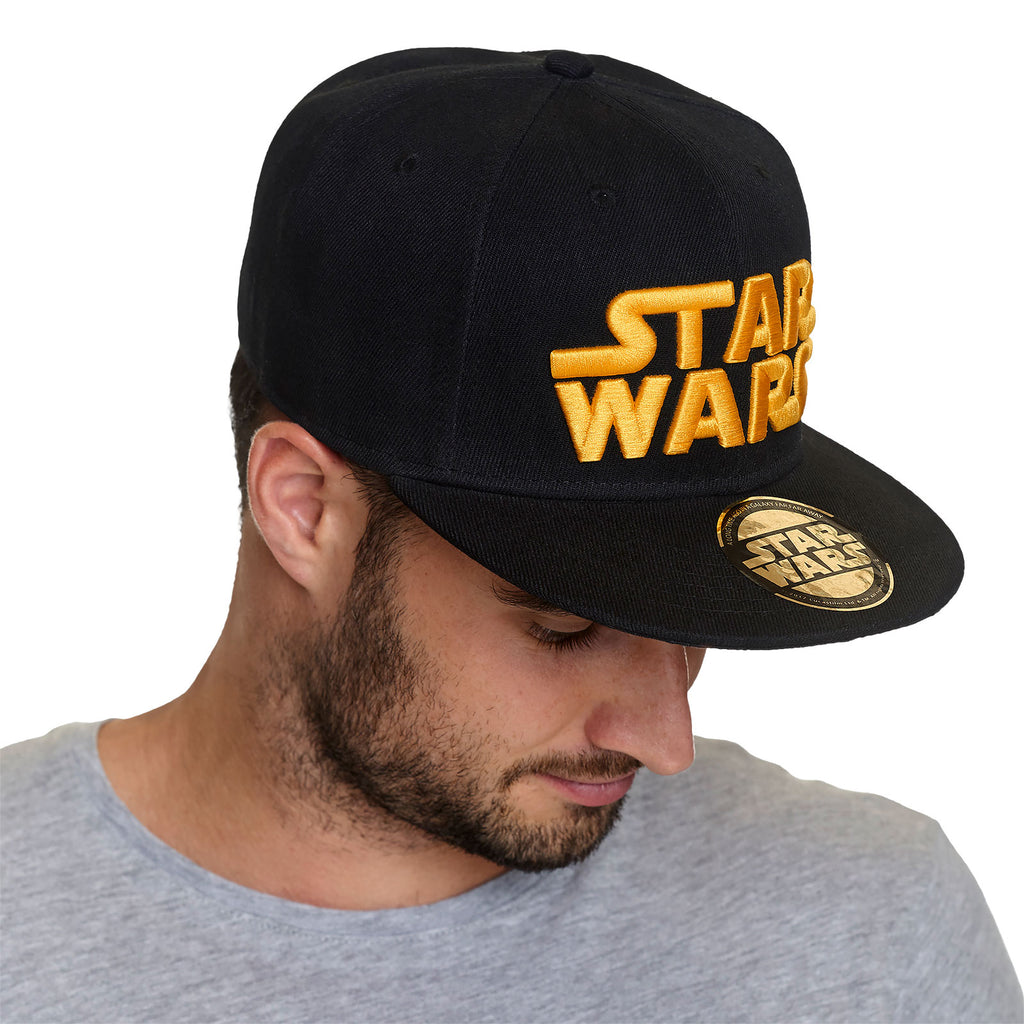 Produktbild Star Wars - Goldfarbenes Logo Snapback Cap