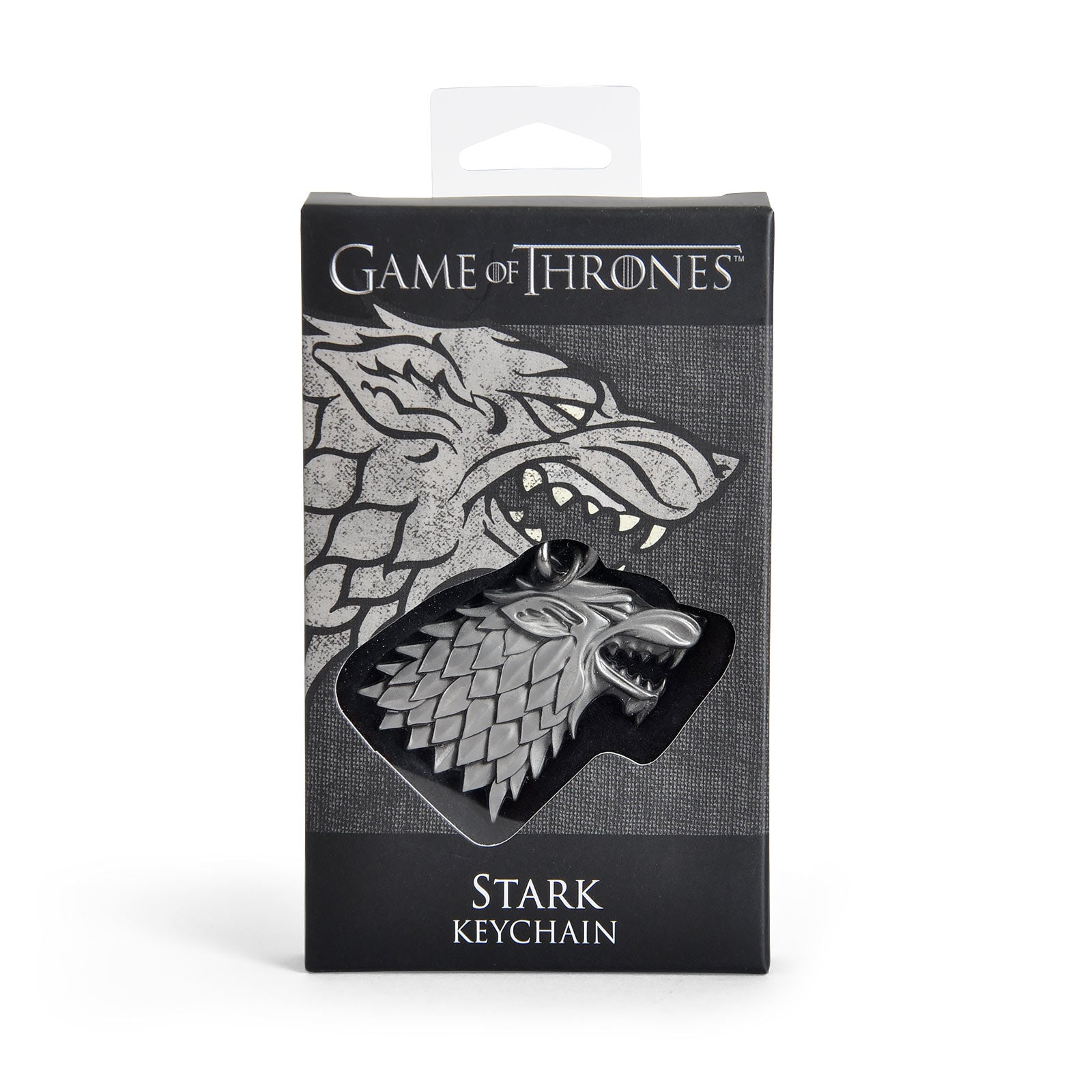 Produktbild Game of Thrones - Stark Wappen Schattenwolf Schlüsselanhänger