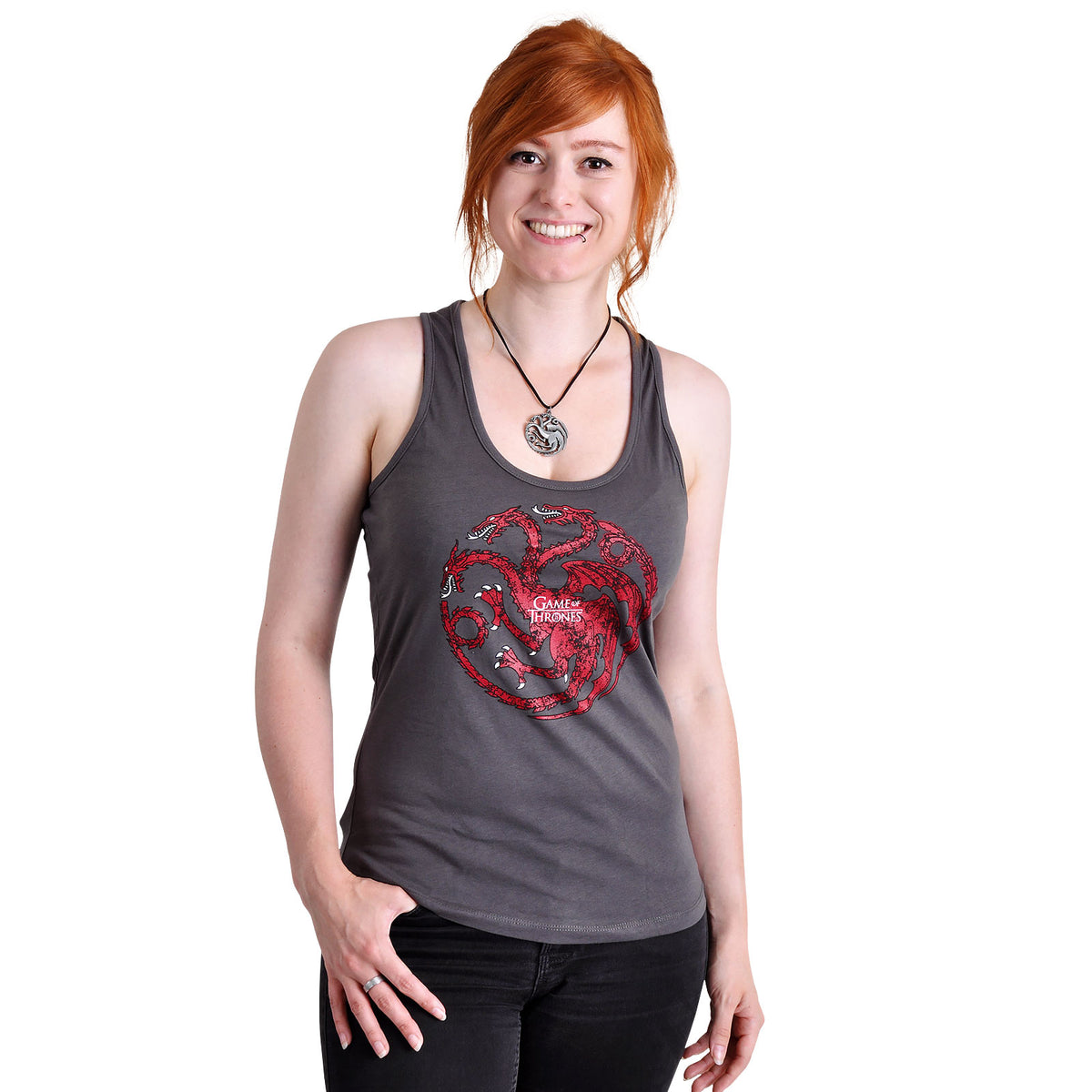 Produktbild Game of Thrones - Targaryen Wappen Drachen Kette
