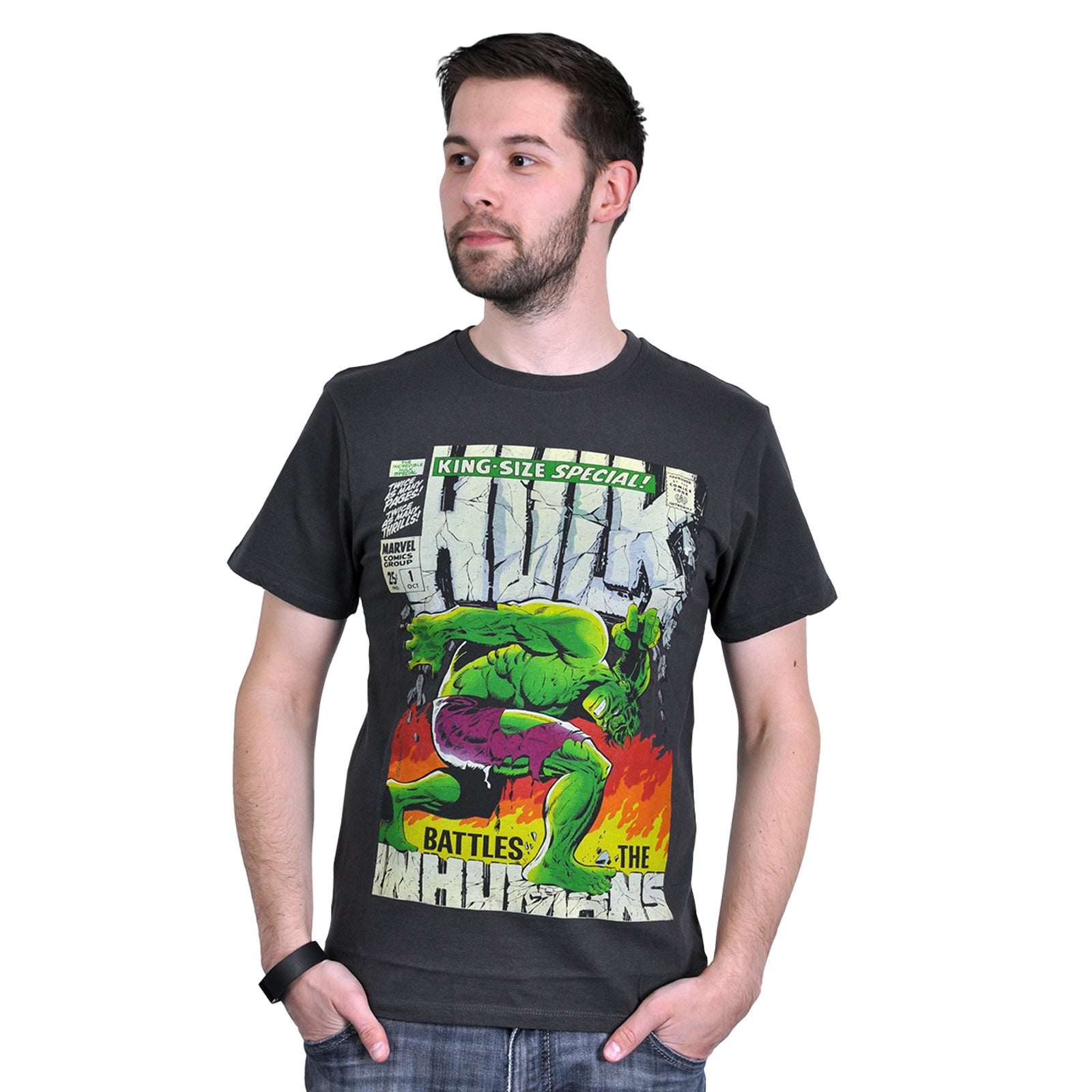 Produktbild Hulk - Marvel Poster T-Shirt grau
