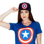 Produktbild Captain America - Logo Snapback Cap blau