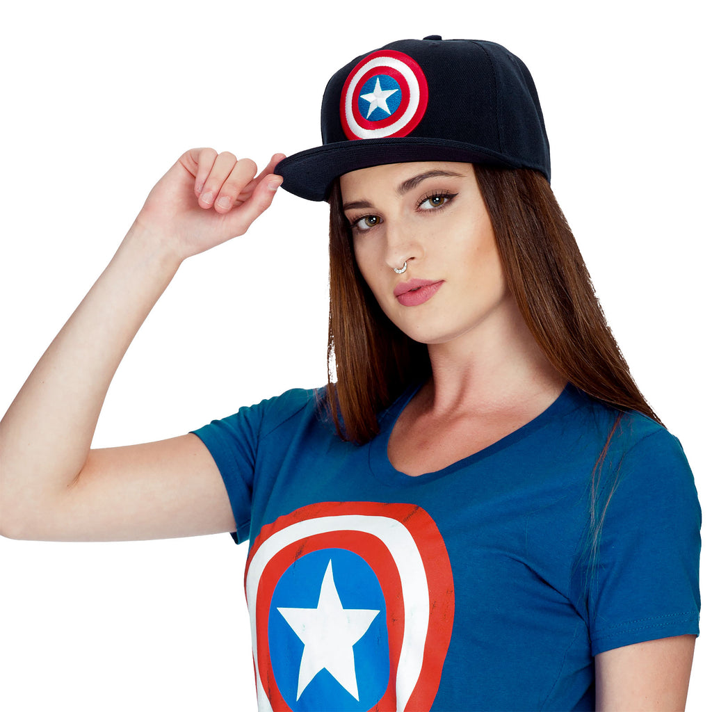 Produktbild Captain America - Logo Snapback Cap blau