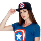 Produktbild Captain America - Logo Snapback Cap blau
