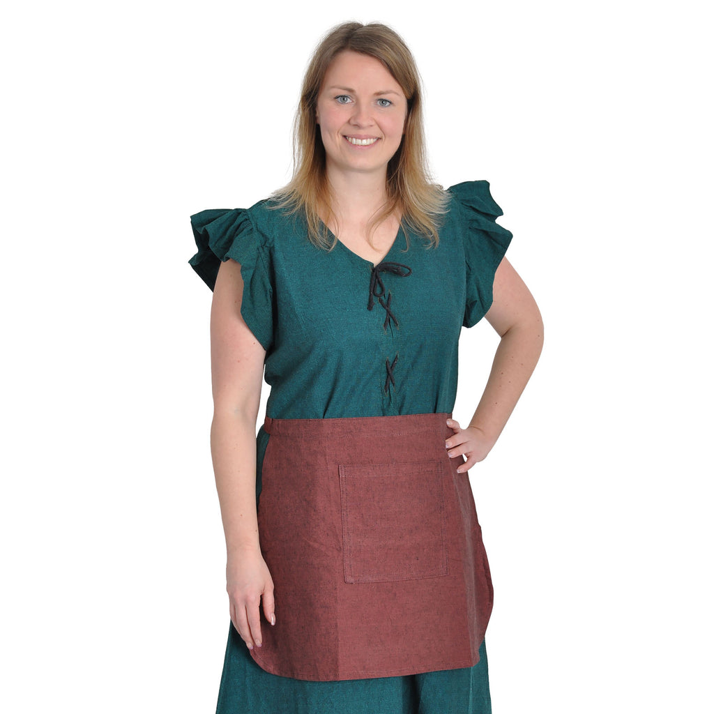 Product image Medieval Dress Agga Short Sleeve with Apron Green