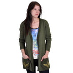 Produktbild Zelda - Logo Cardigan oliv