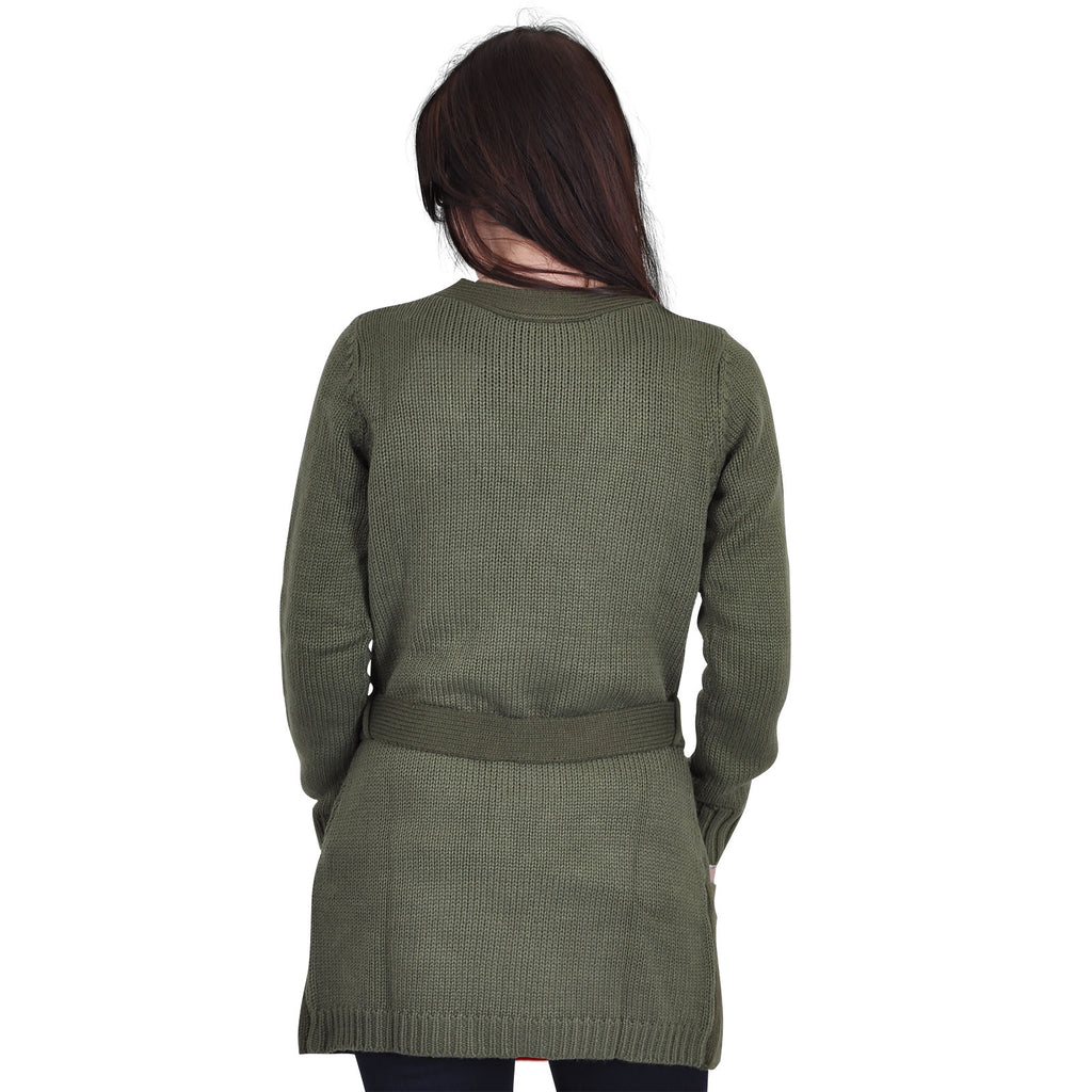 Produktbild Zelda - Logo Cardigan oliv