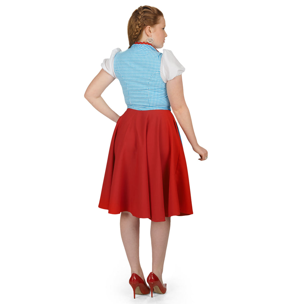 Produktbild Dirndl Petra - Kostüm Damen rot blau