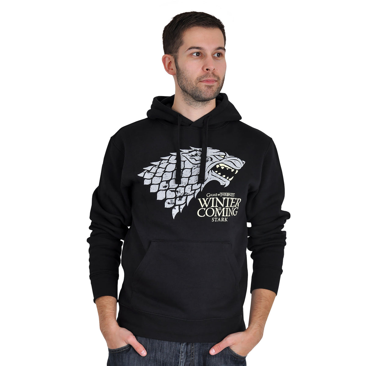 Produktbild Game of Thrones - House Stark Hoodie schwarz