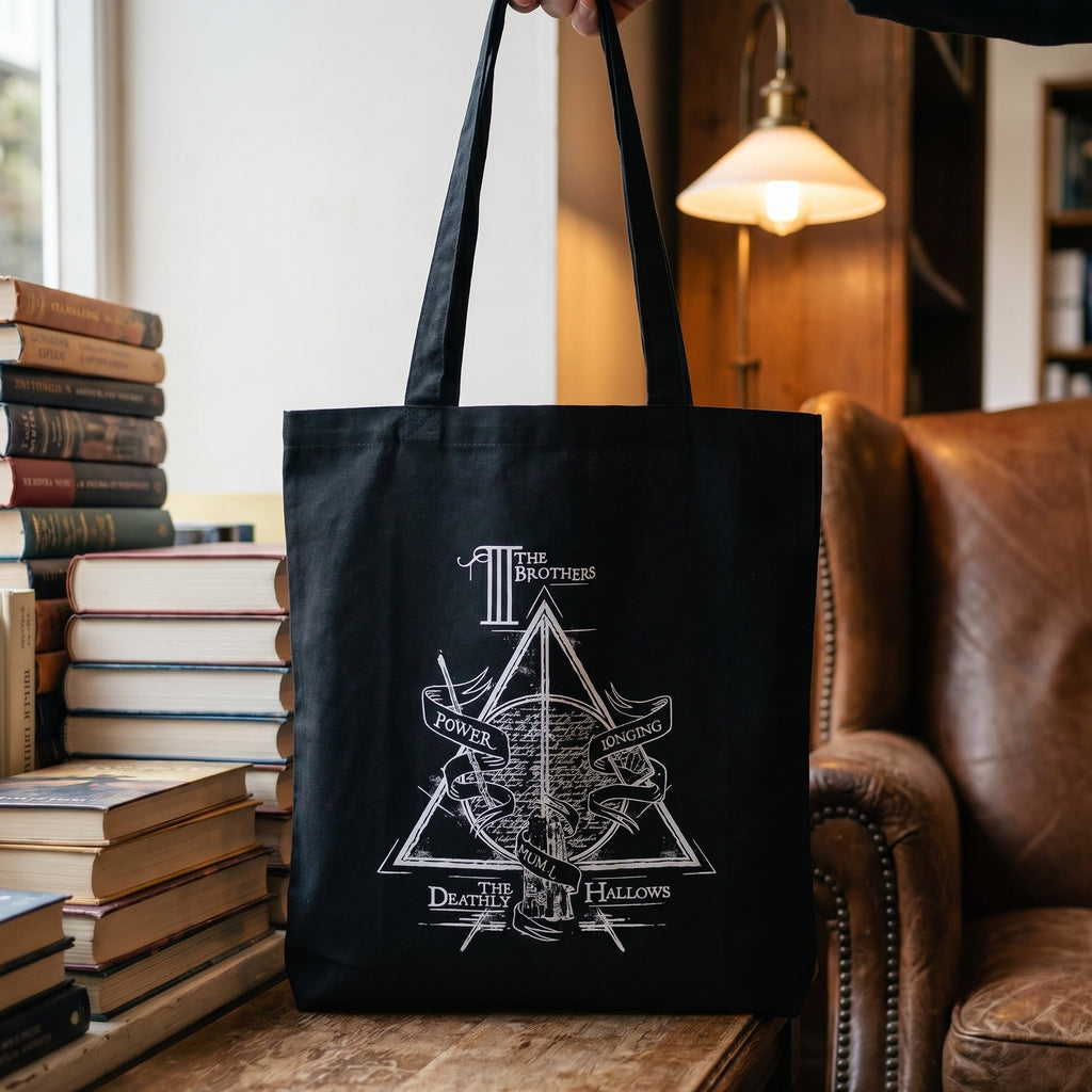 Produktbild Harry Potter - Die Drei Brüder Jutebeutel