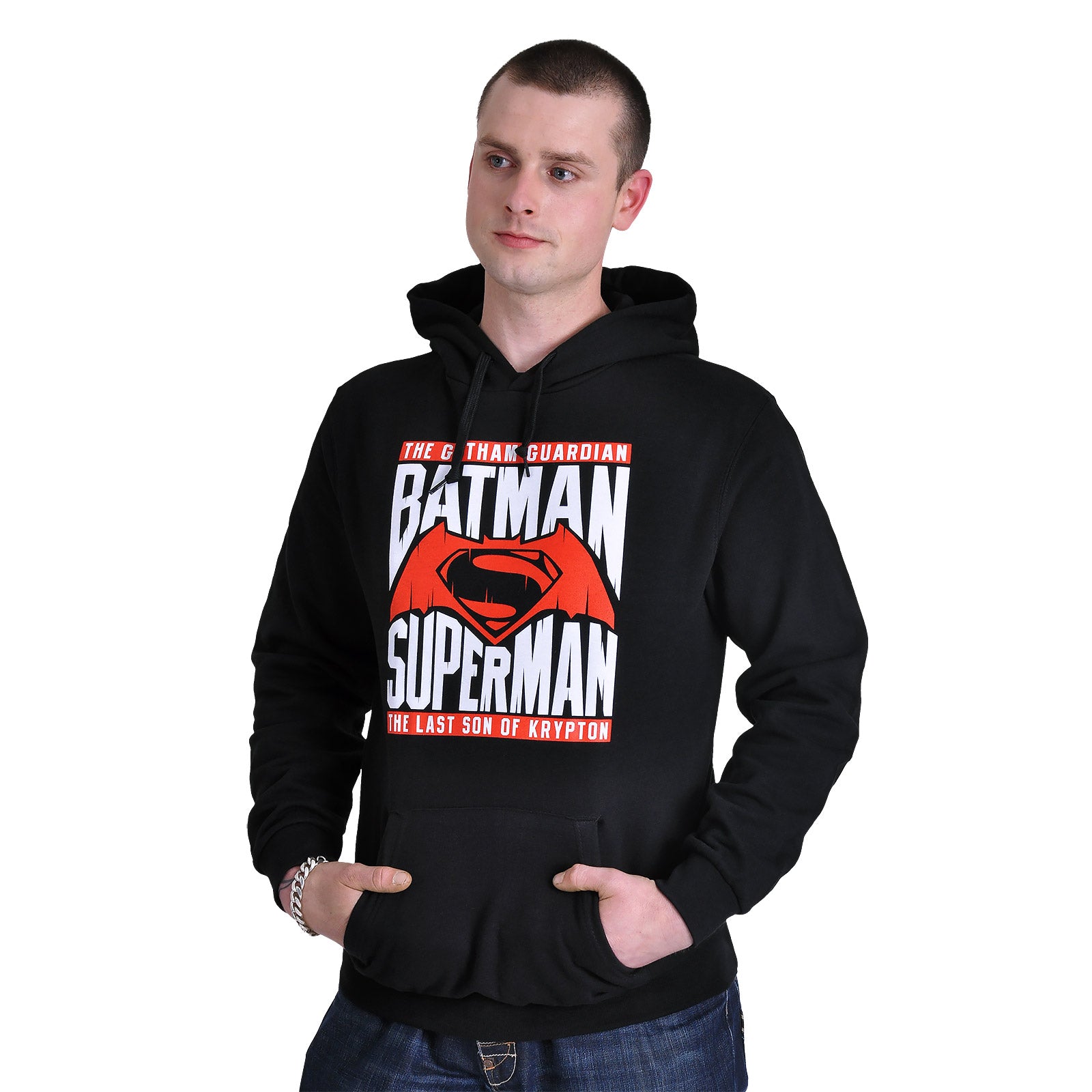 Produktbild Batman v Superman - Heroes Hoodie schwarz