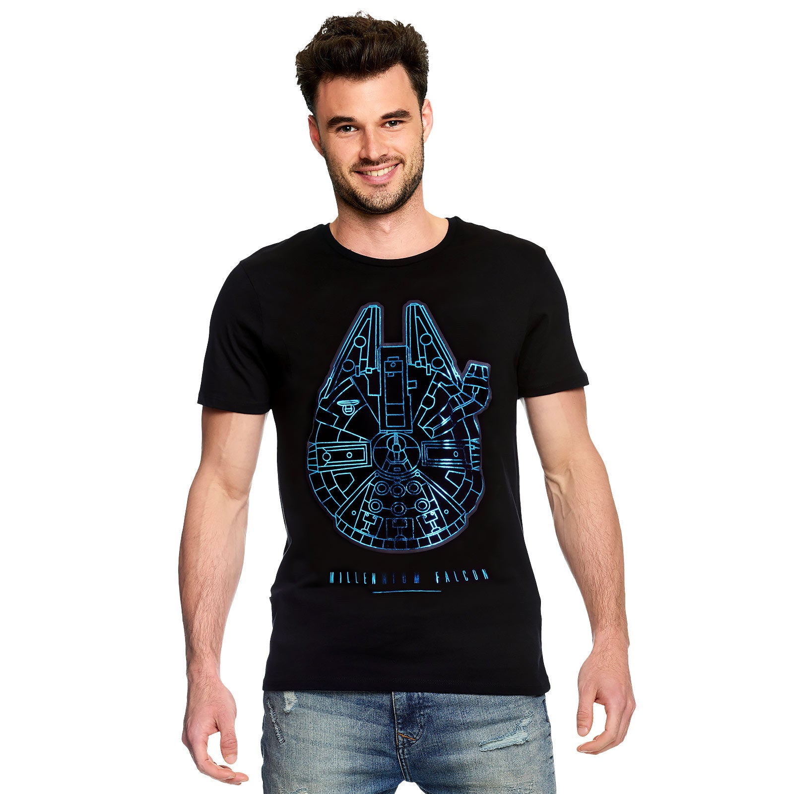 Produktbild Star Wars - Millennium Falcon T-Shirt schwarz