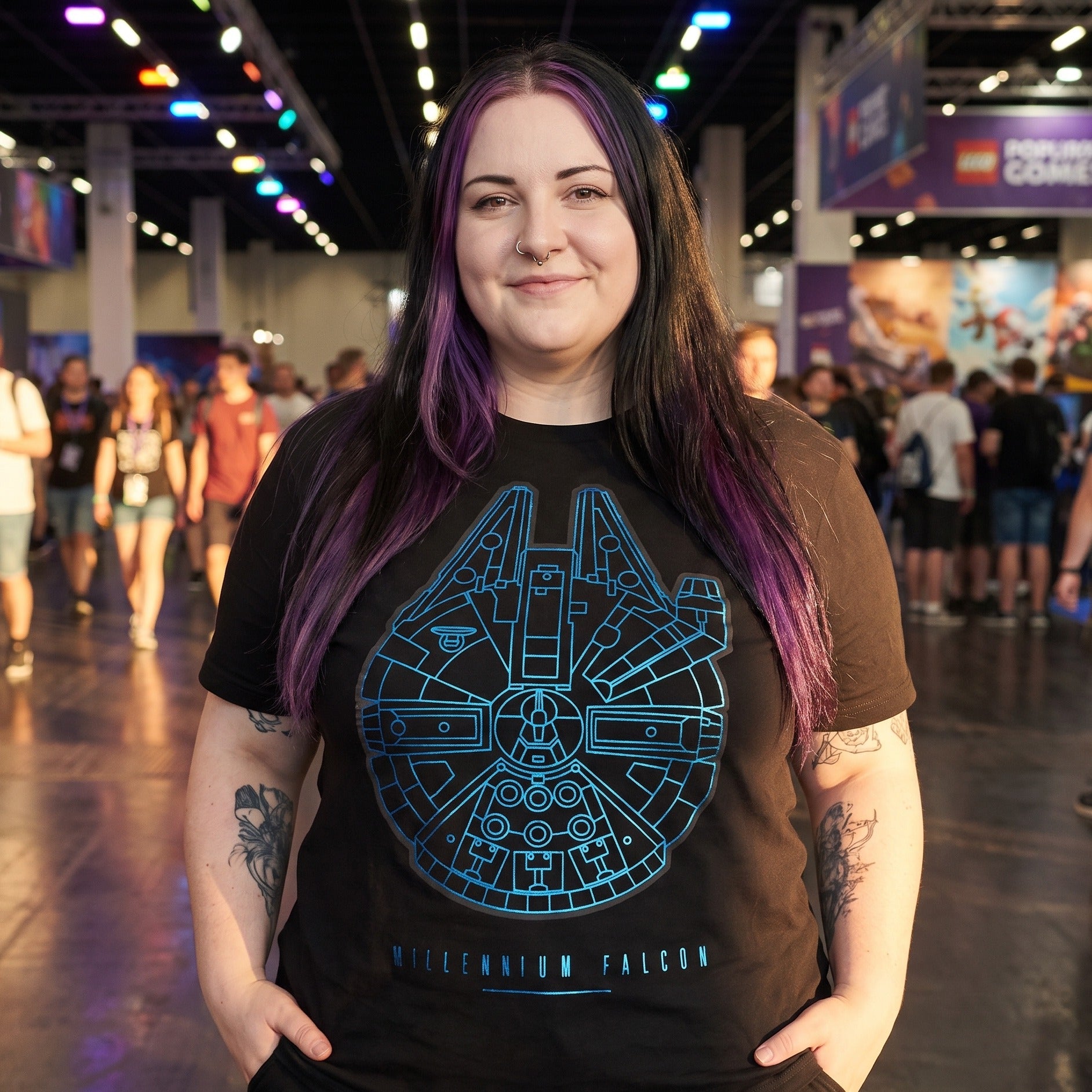 Produktbild Star Wars - Millennium Falcon T-Shirt schwarz