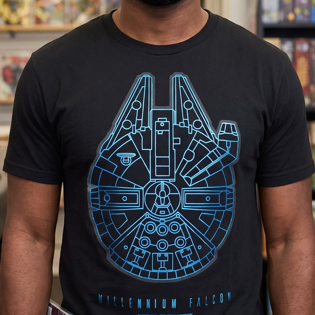 Produktbild Star Wars - Millennium Falcon T-Shirt schwarz