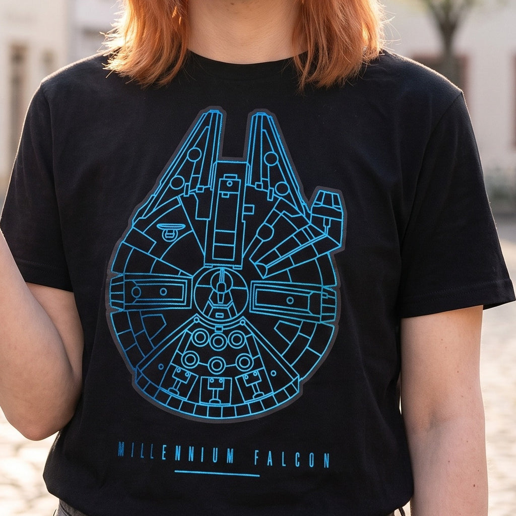Produktbild Star Wars - Millennium Falcon T-Shirt schwarz
