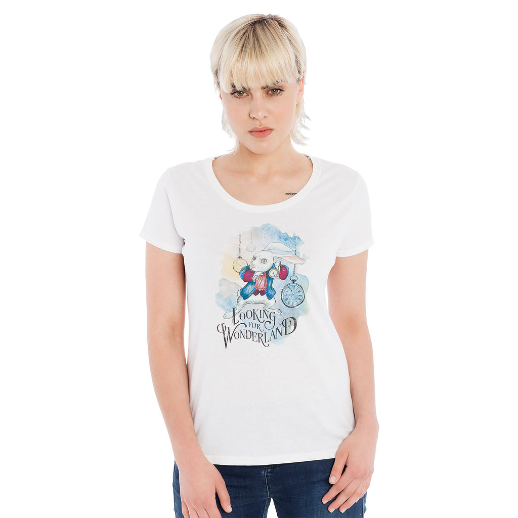 Produktbild Alice im Wunderland - Wonderland Girlie Shirt weiß