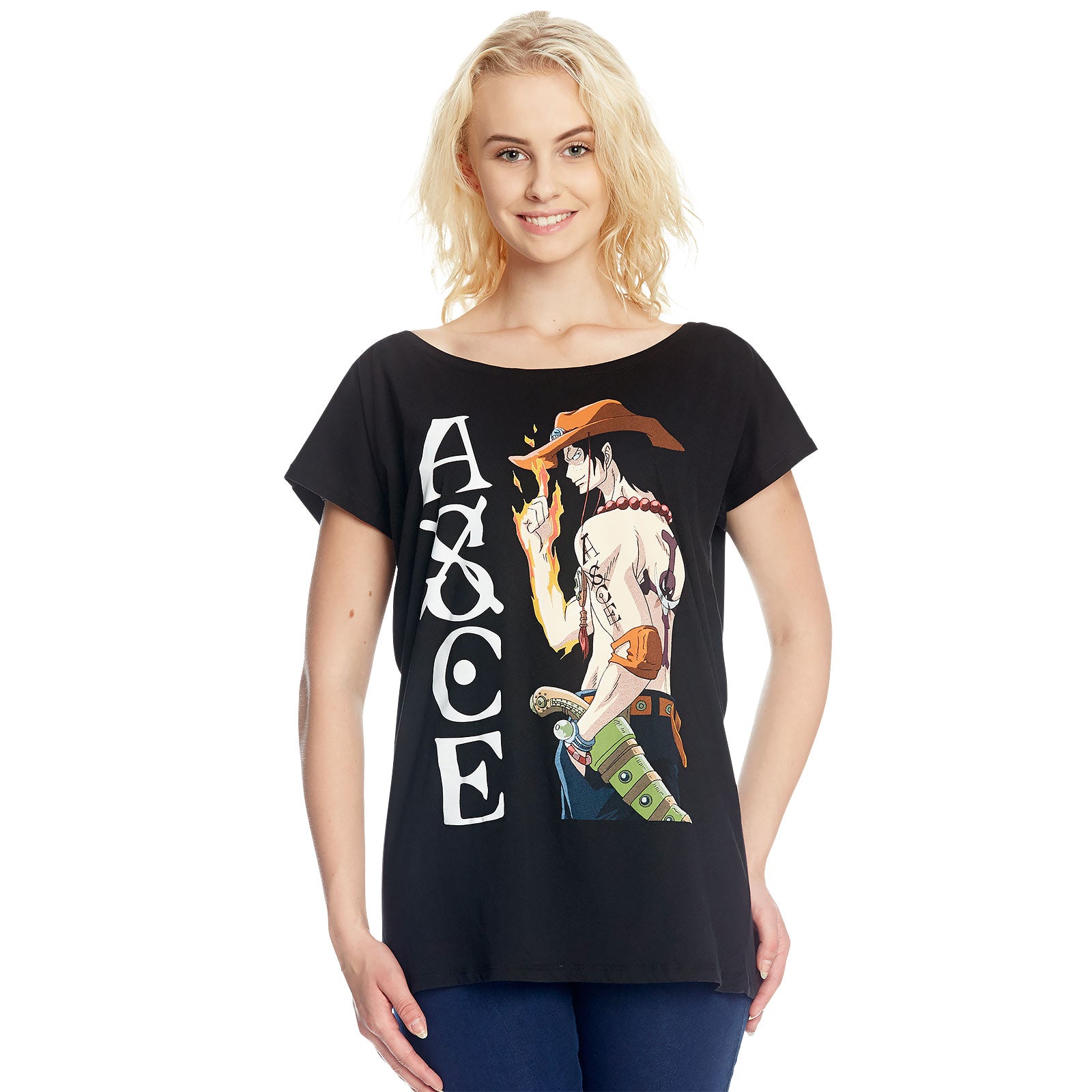 Produktbild One Piece - Whitebeard Ace Girlie Shirt Loose Fit