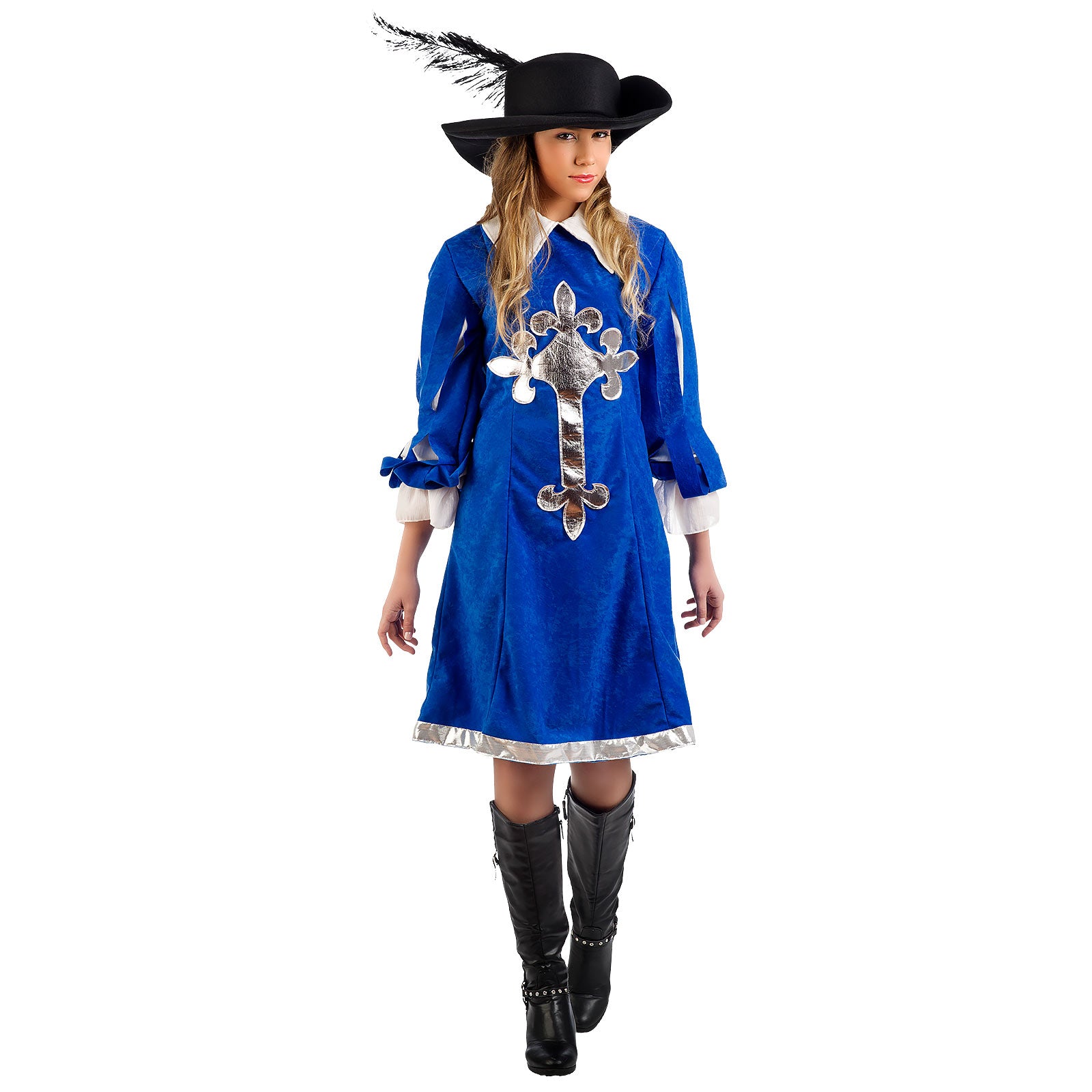 Produktbild Königliche Musketierlady - Kostüm Damen blau