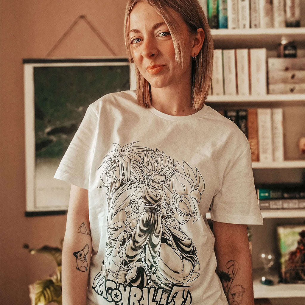 Dragon Ball - Saiyajin Group T-Shirt weiß