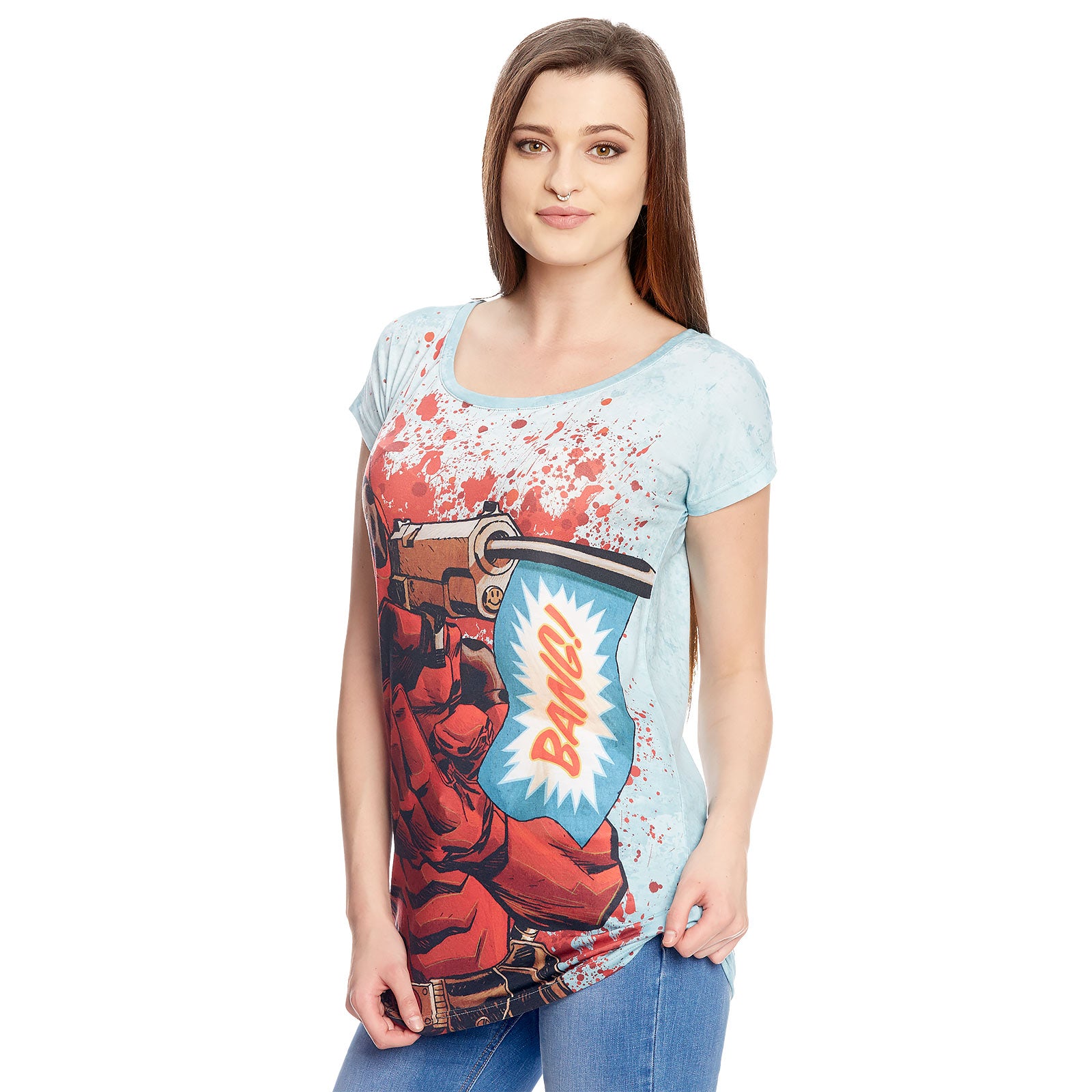Produktbild Deadpool - Bang Girlie Shirt Bang Loose Fit blau