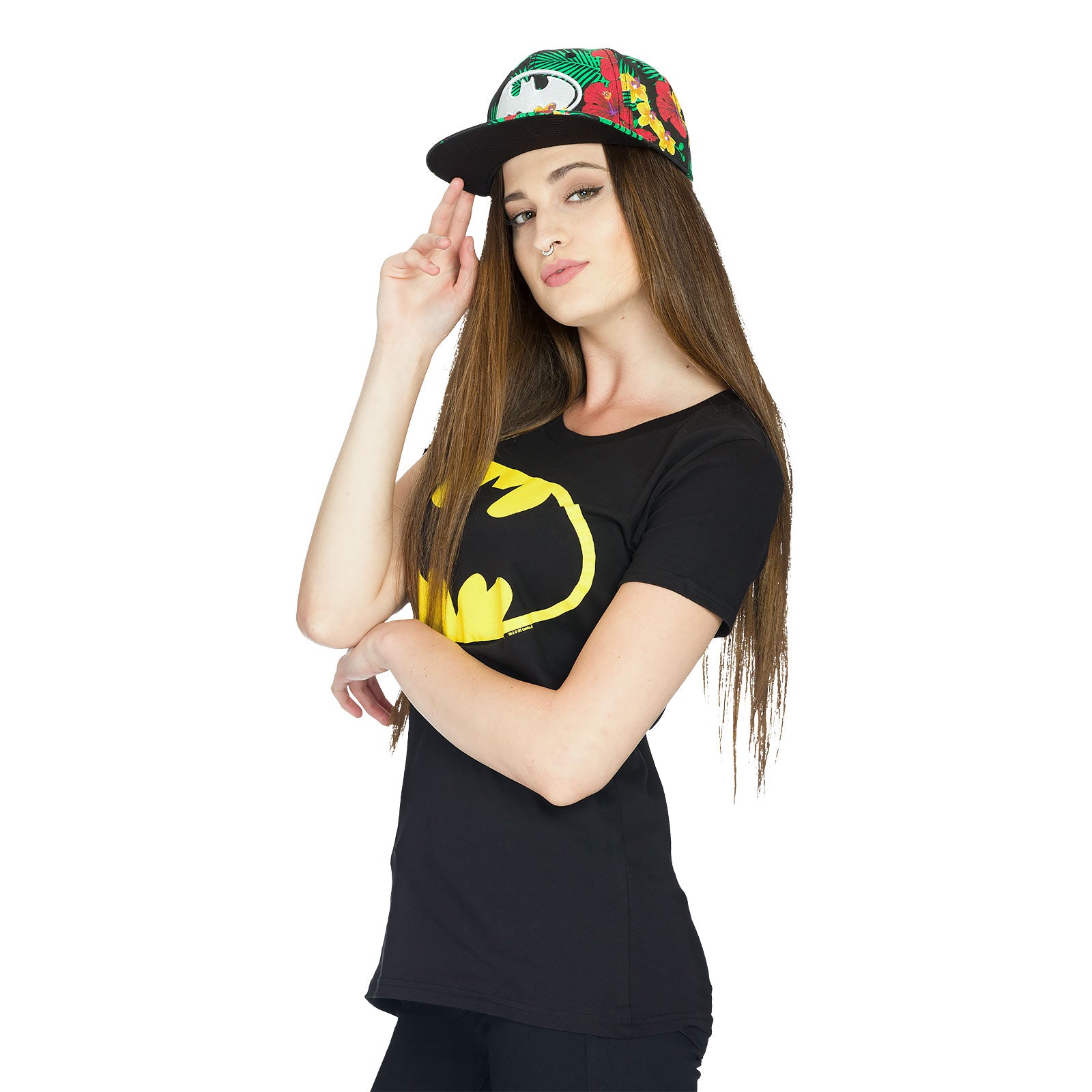 Produktbild Batman - Logo Girlie Shirt schwarz
