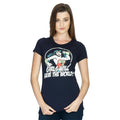 Produktbild Wonder Woman - Girls Will Save The World Girlie Shirt blau