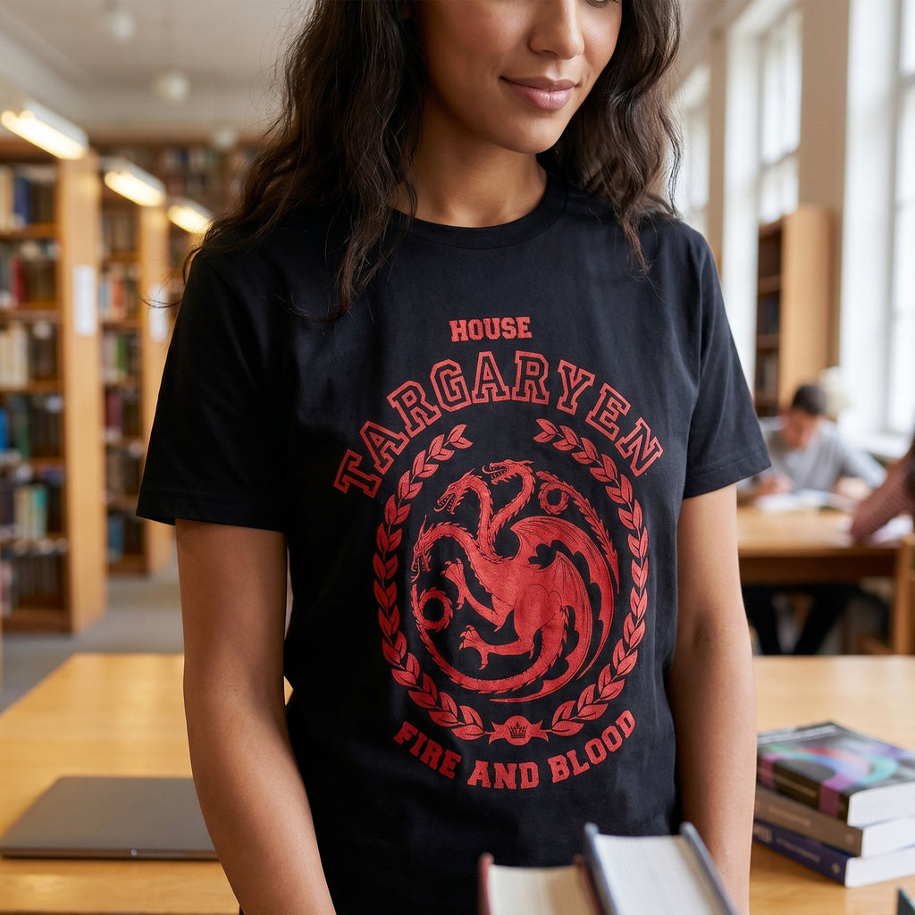 Produktbild Game of Thrones - Targaryen Wappen T-Shirt schwarz