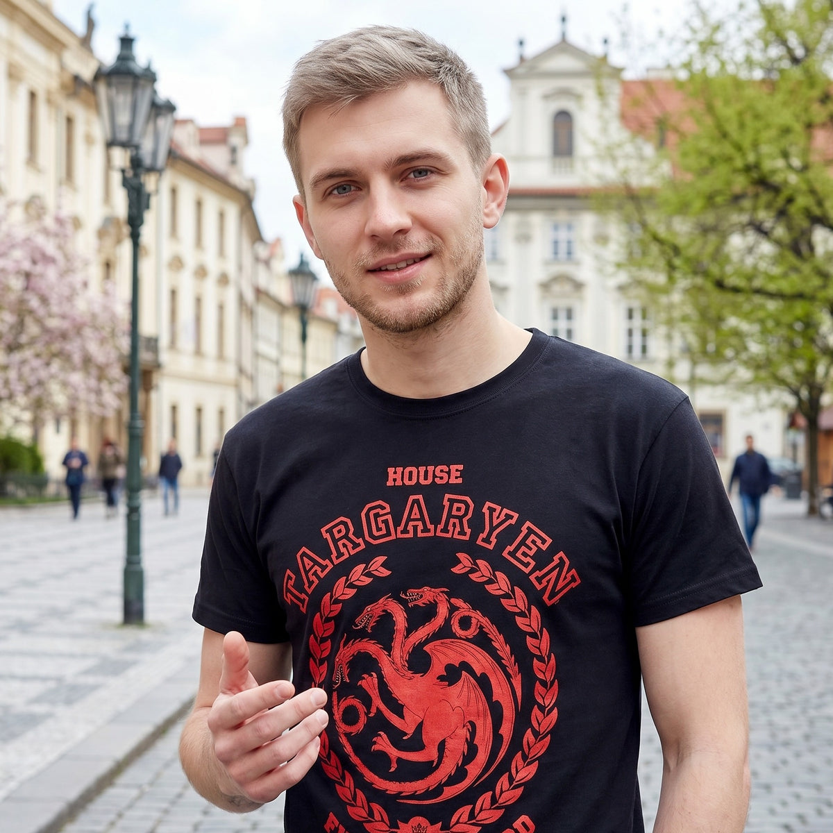 Produktbild Game of Thrones - Targaryen Wappen T-Shirt schwarz
