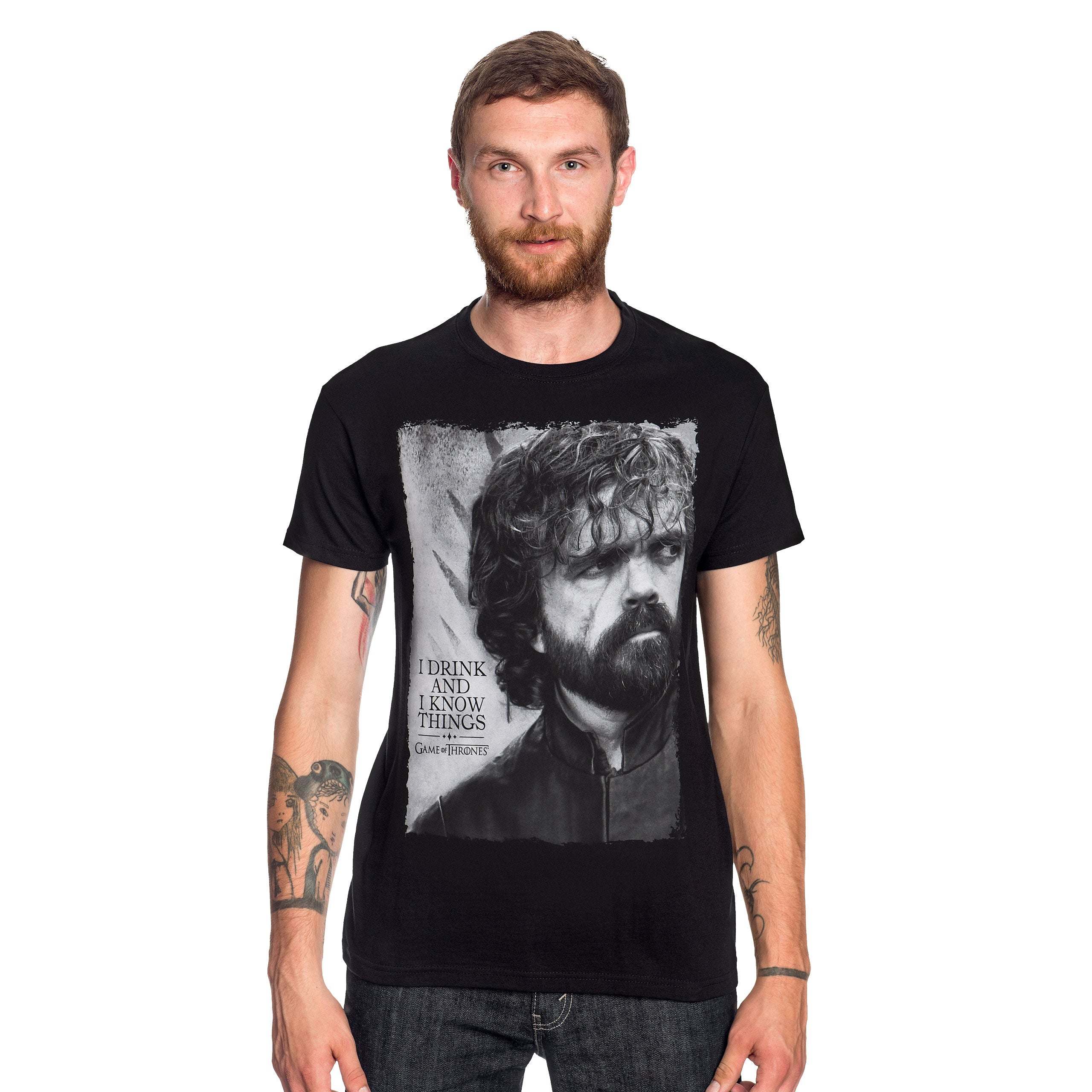 Produktbild Game of Thrones - Tyrion Drink And Know Things T-Shirt schwarz
