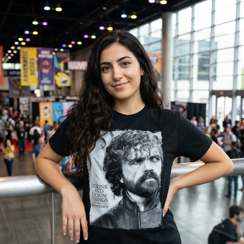 Produktbild Game of Thrones - Tyrion Drink And Know Things T-Shirt schwarz