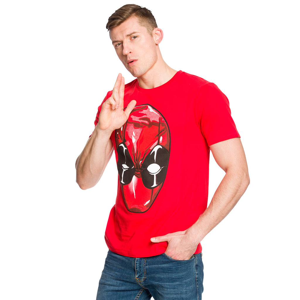 Produktbild Deadpool - Head T-Shirt rot