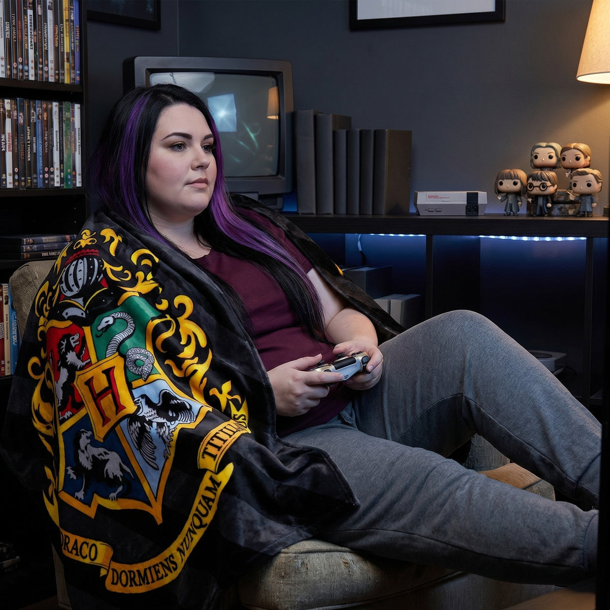 Produktbild Harry Potter - Hogwarts Wappen Flauschdecke