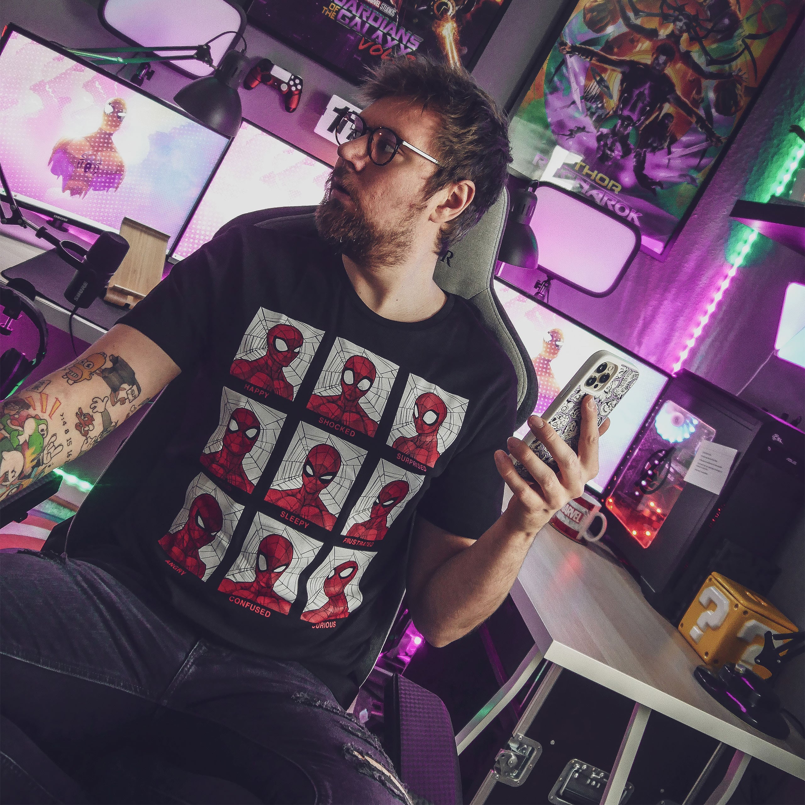 Produktbild Spider-Man - Emotions T-Shirt schwarz