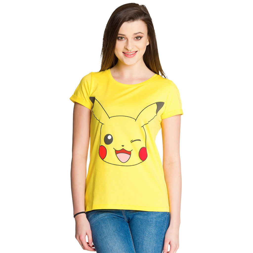 Pokemon - Pikachu Girlie Shirt gelb