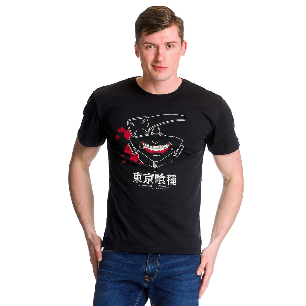 Tokyo Ghoul - Kaneki Mask T-Shirt schwarz